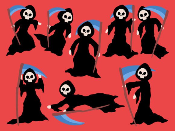 Angel of Death Cartoon Illustration