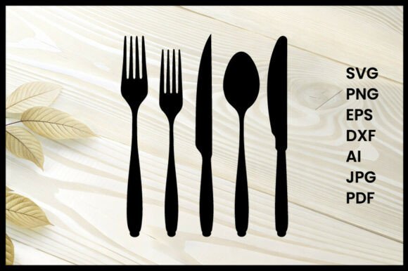 Cutlery Set Silhouette