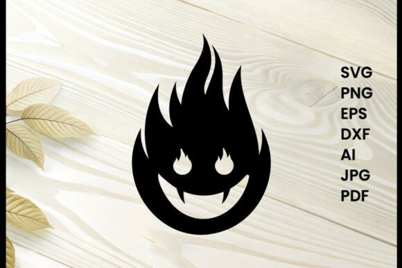 Fire Emoji Style Icon Illustration