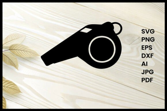 Football Whistle Illustration Silhouette