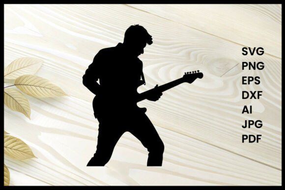 Guitarist Playing Electric Guitar