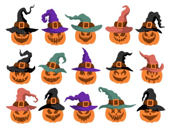 Halloween Pumpkin Magician Hat