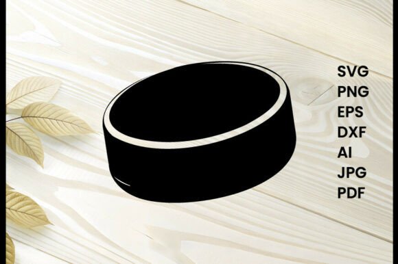 Hockey Puck Illustration Silhouette