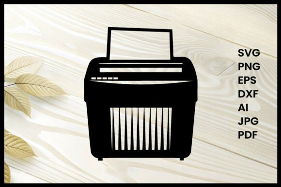 Paper Shredder Illustration Silhouette
