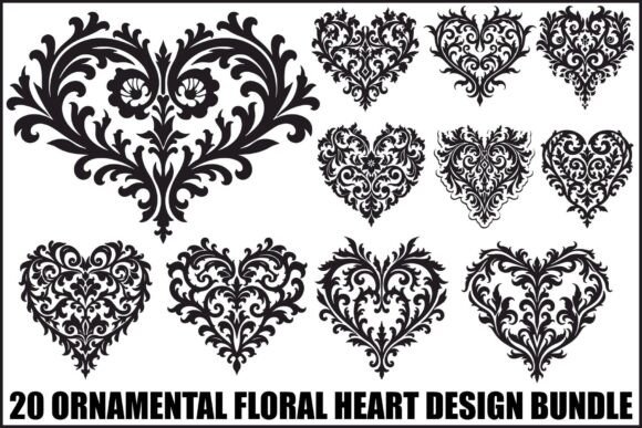 Romantic Lace Heart Clipart