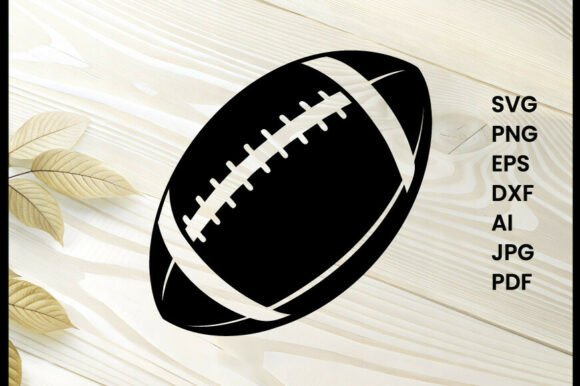 Rugby Ball Illustration Silhouette