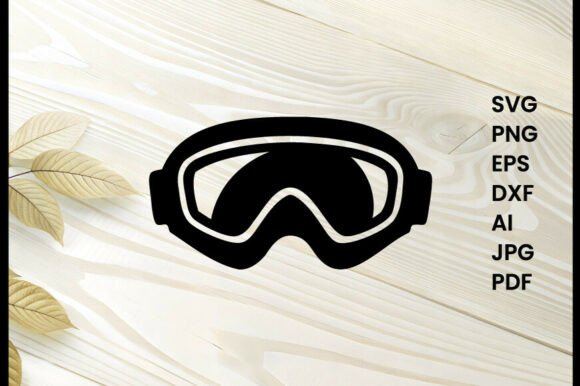 Ski Goggles Illustration Silhouette