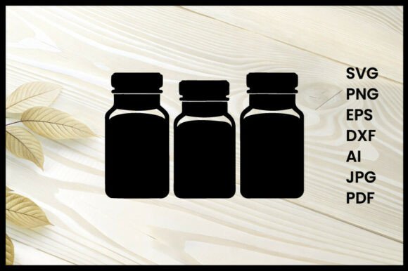 Spices Jars Silhouette