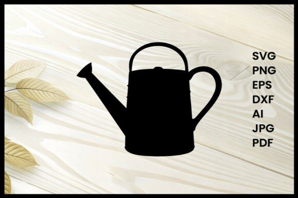 Watering Can Illustration Silhouette